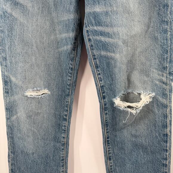 Slvrlake London Jeans SZ 24 NWT Shakedown Straight Leg Distress Denim High Waist - Picture 12 of 16